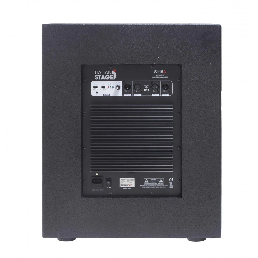 Italian Stage IS S115A Subwoofer Attivo 700w picco + COVERS115 Cover protezione - Image 4