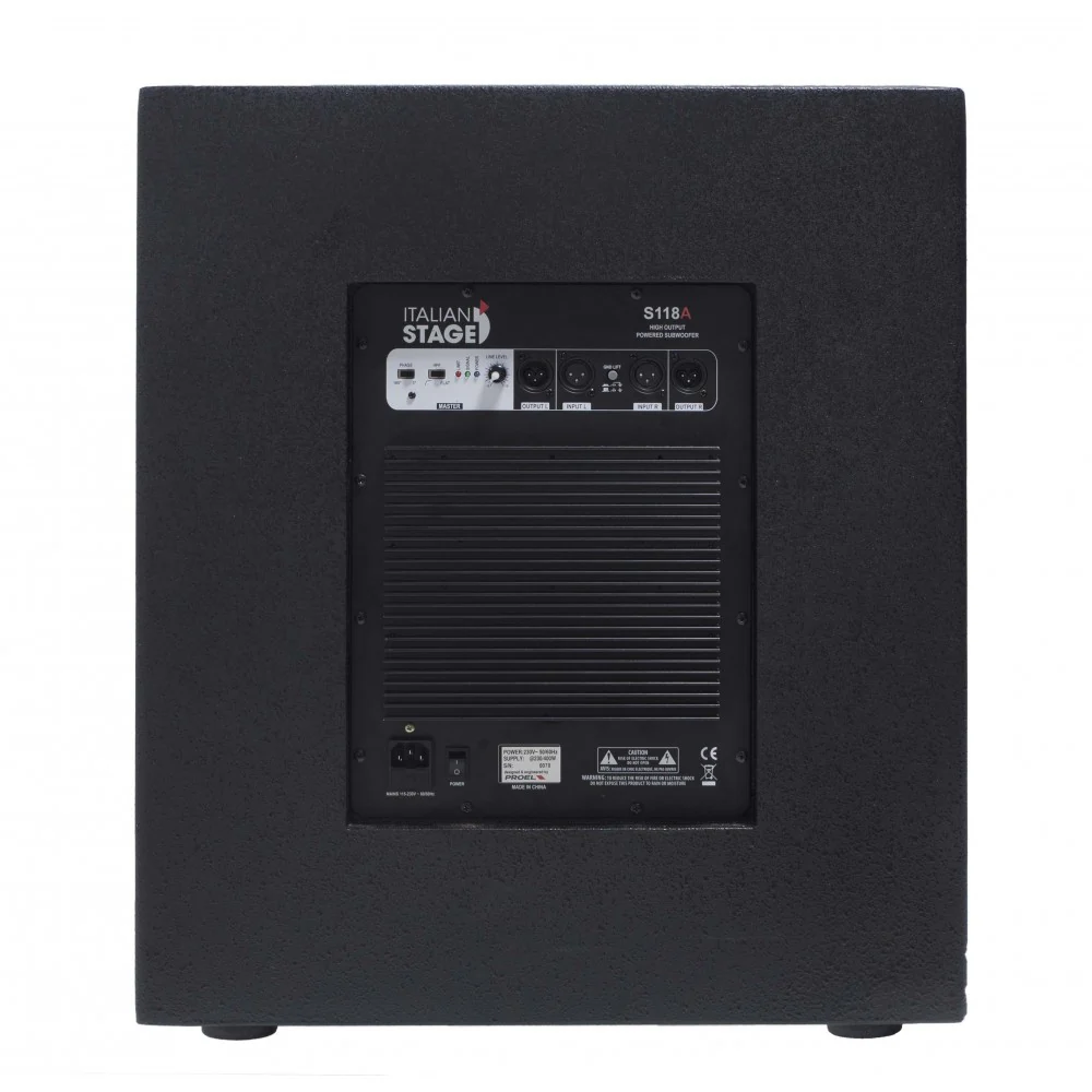 Italian Stage IS S118A Subwoofer Attivo 700w picco + COVERS118 Cover protezione - Image 4