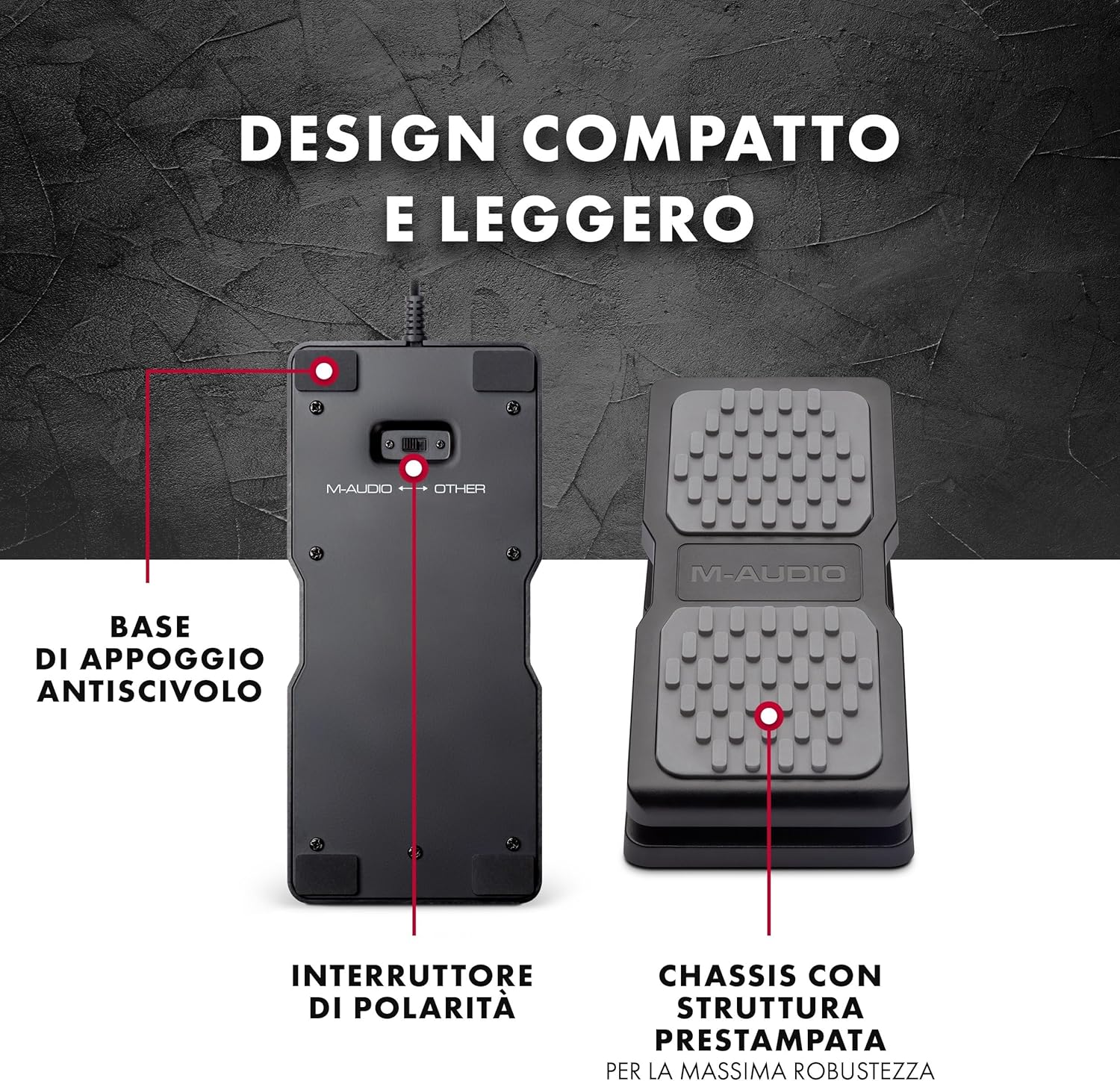 M-Audio EX-P Expression Pedal Pedale Espressione compat. controller MIDI M-Audio - Image 5