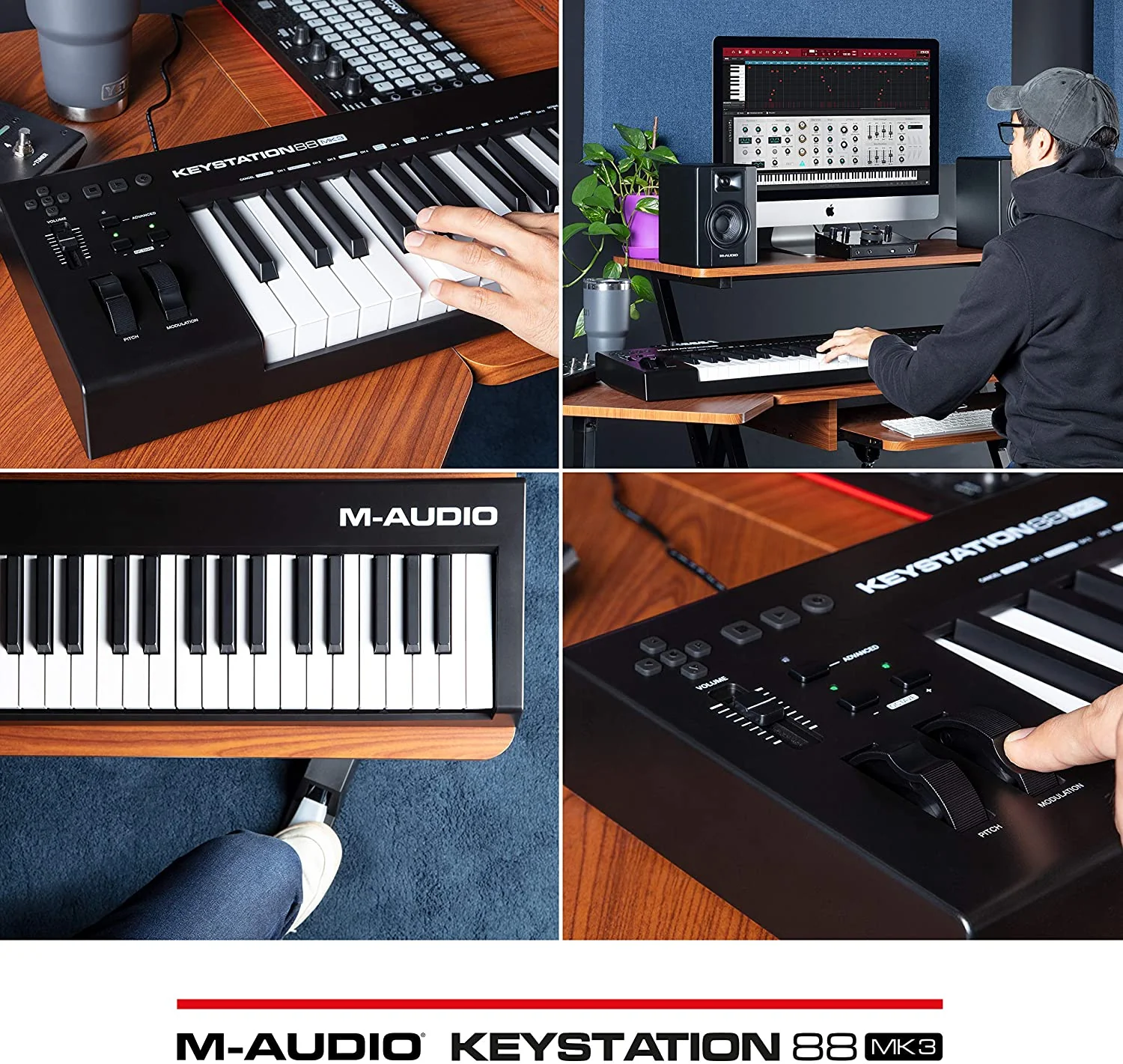 M-Audio KeyStation 88 MK3 Tastiera controller MIDI e USB a 88 Tasti semi pesati - Image 6