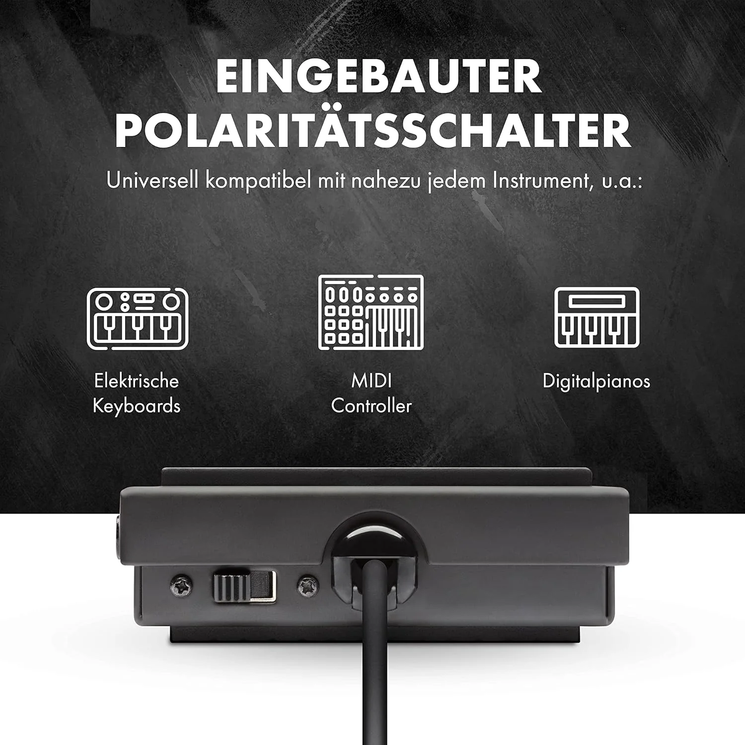 M-Audio SP-1 Pedale Sustain Interruttore x invertire la polarità x tastiere Nero - Image 3