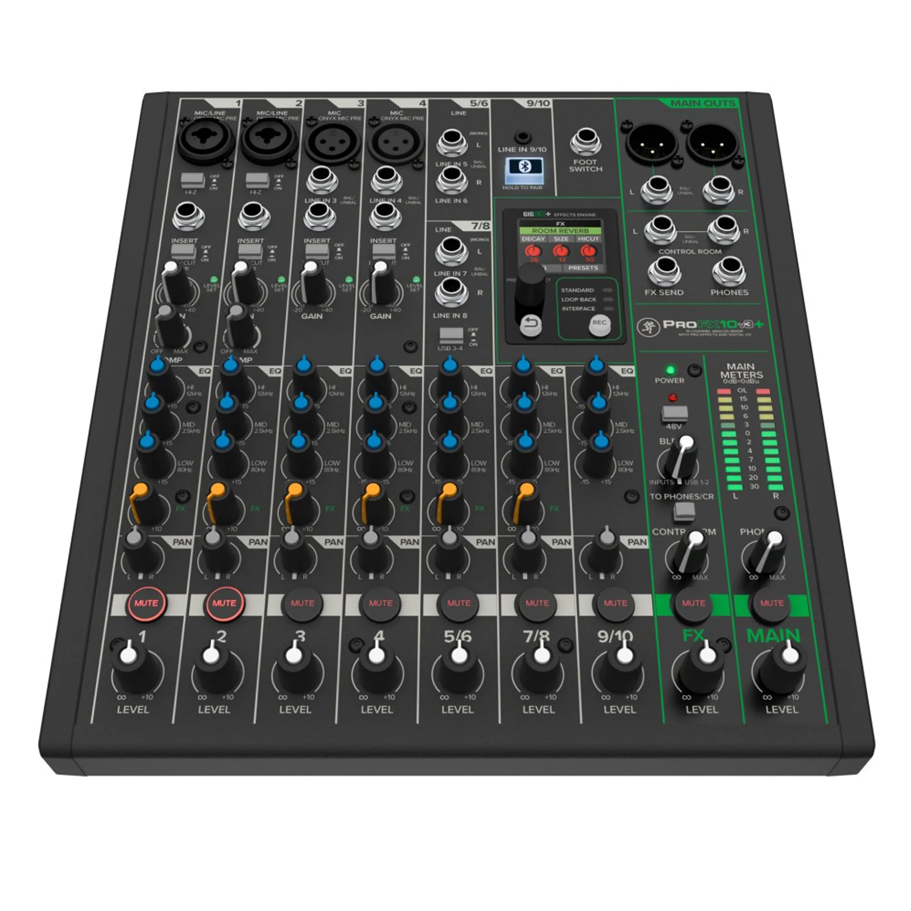 Mackie PROFX10V3+ Mixer USB Bluetooth 10C EFX Pro x live homerecording streaming - Image 7