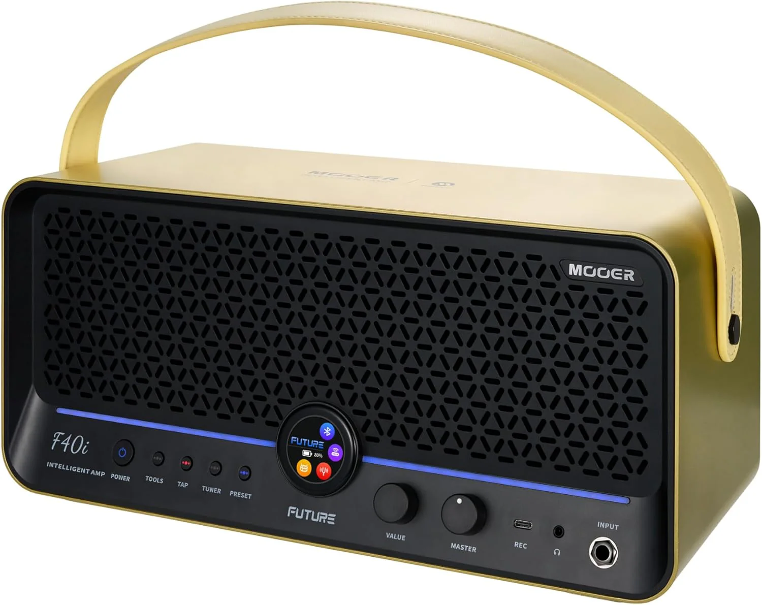 Mooer F40i Intelligent Amp IMPERIAL GOLD Amplific. combo x chitarra 40w, Oro - Image 5
