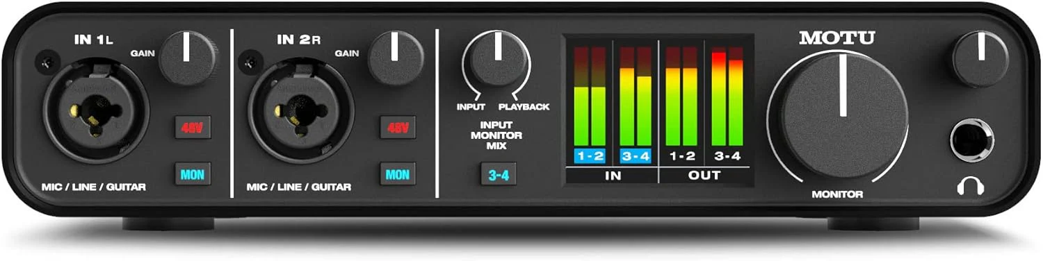 Motu M4 Interfaccia Audio Pro USB-C 4x4 con Convertitore AD/DA a 24 bit/192 kHz - Image 2