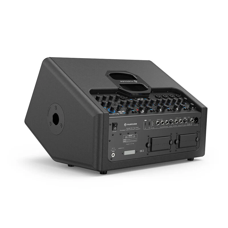 Musiccube T2 PRO BLACK Cassa Att. Portat. Pro a Batteria 700w P. con BT e varie - Image 4