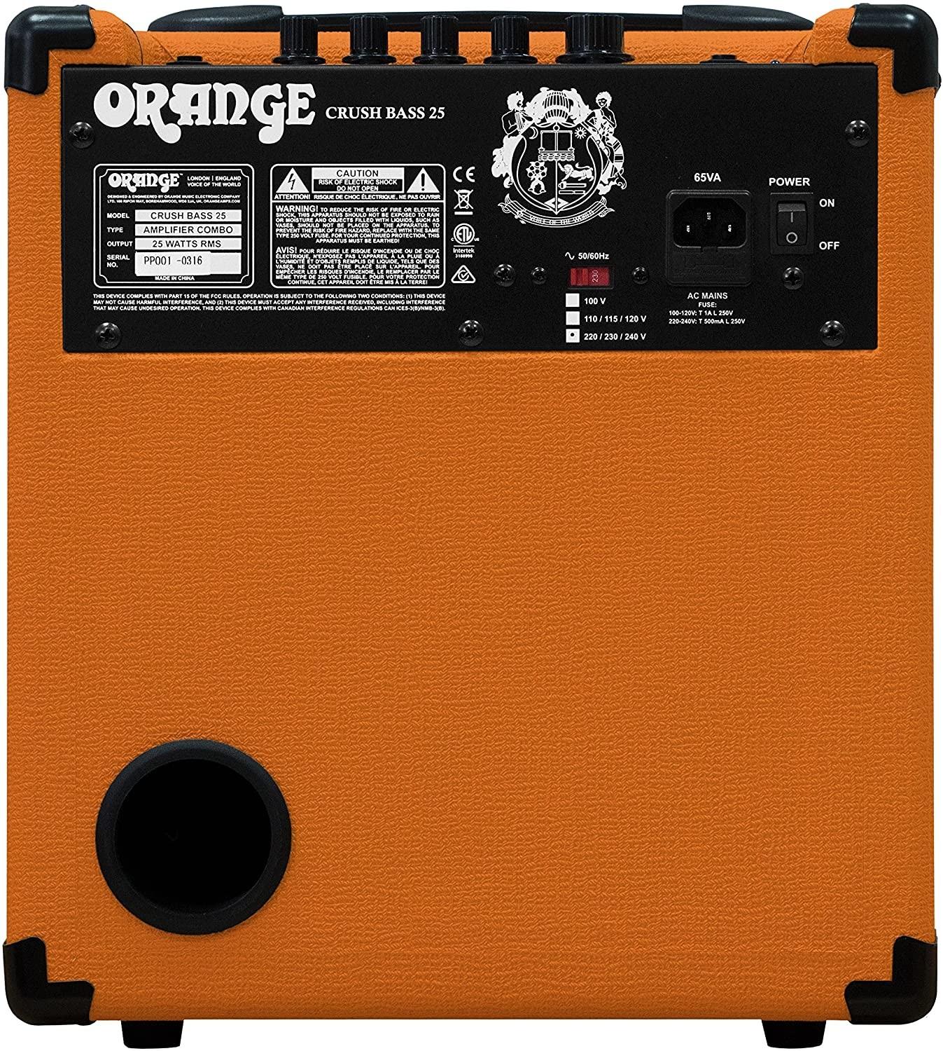 Orange Crush Bass 25 Amplificatore Combo per Basso da 8" e 25w, Arancione - Image 3