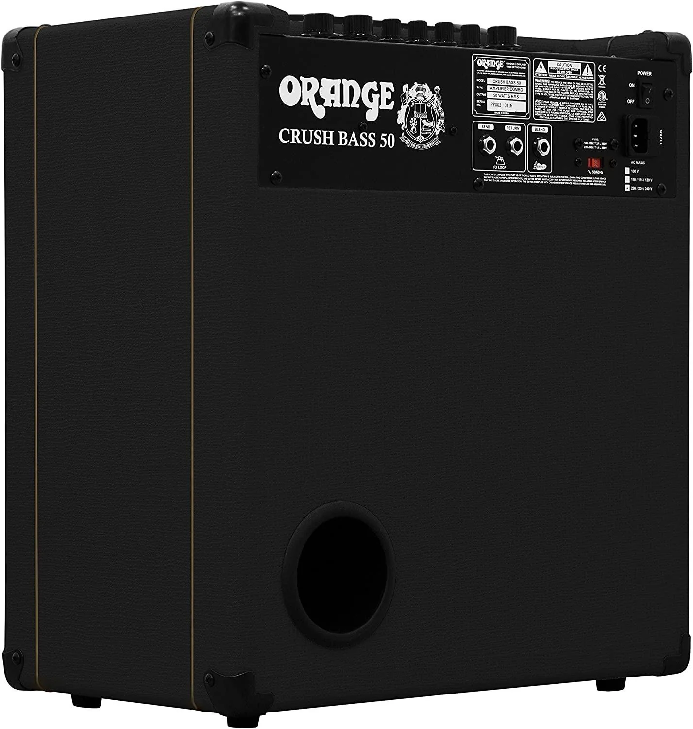 Orange Crush Bass 50 BK Amplificatore Combo per Basso da 12" e 50W, Nero - Image 7
