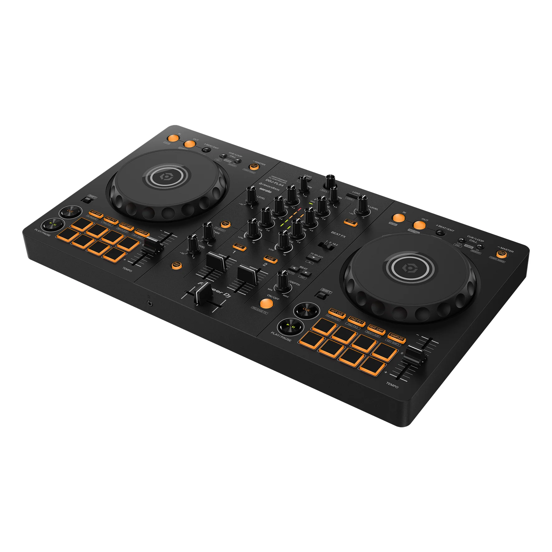 Pioneer Dj DDJ-FLX4 Controller + UDG U8320BL Borsa semirigida x trasp. DDJ-FLX4 - Image 3