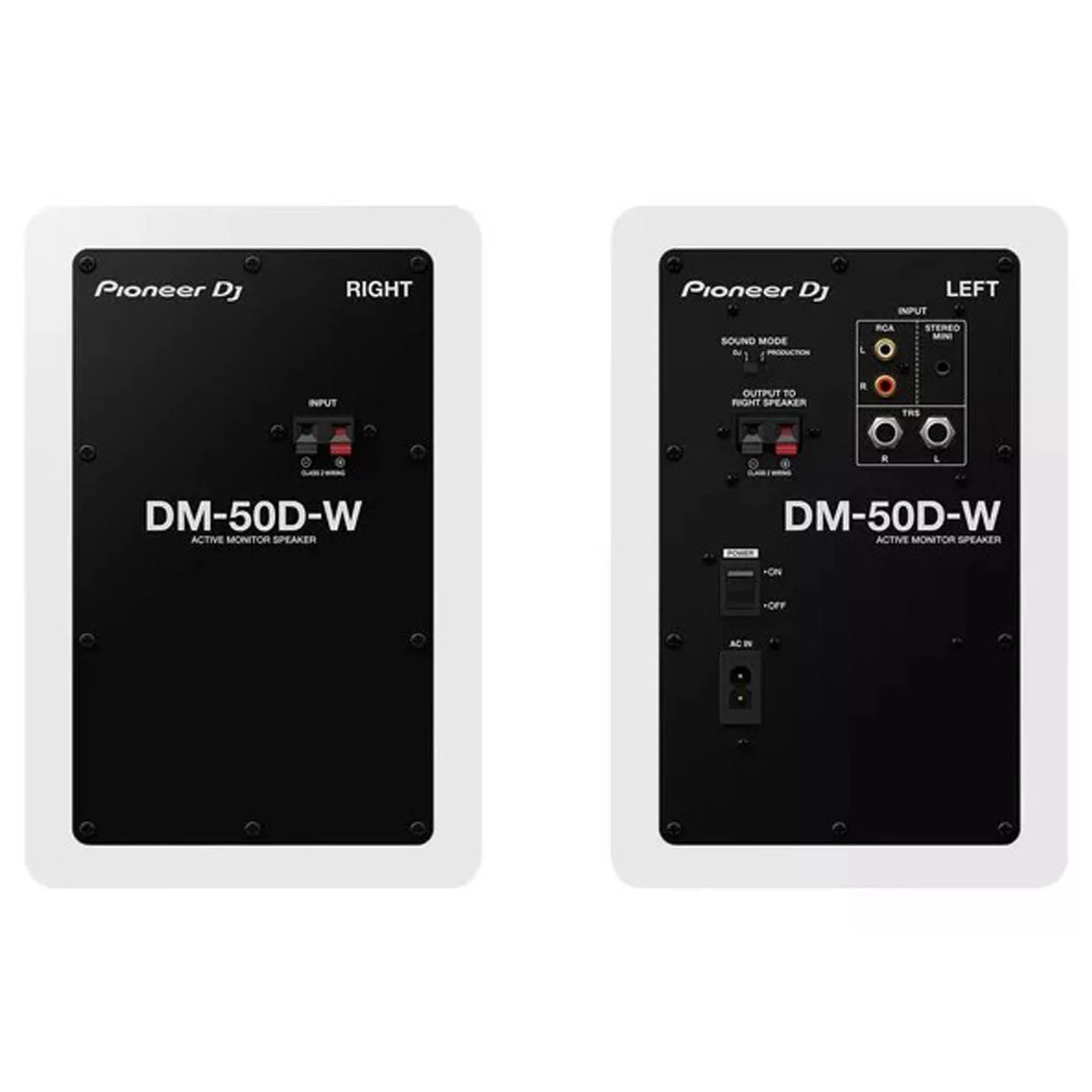 Pioneer Dj DM-50D-W Coppia casse monitor attivi homestudio desktop 5" 50W Bianco - Image 2