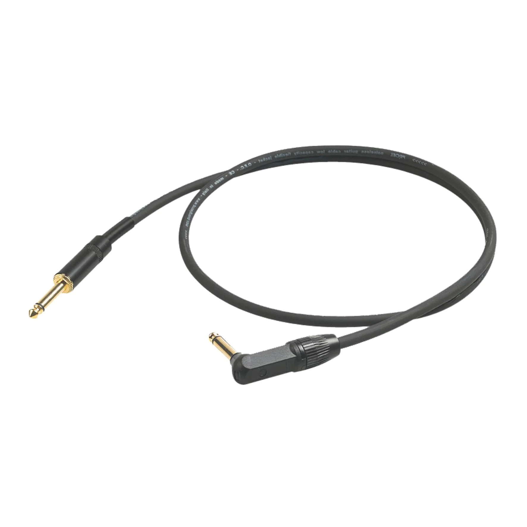 Proel CHL120LU1 Cavo Jack Mono 6.3 a Jack Mono 6.3 Angolo 1mt