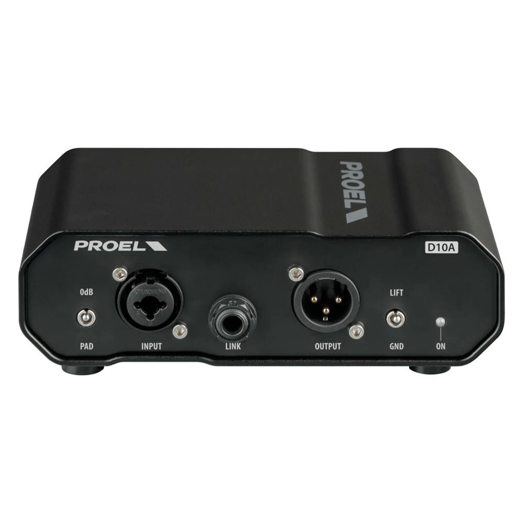 Proel D10A Direct Injection Box attiva, amplificatore a basso rumore, Nero - Image 3