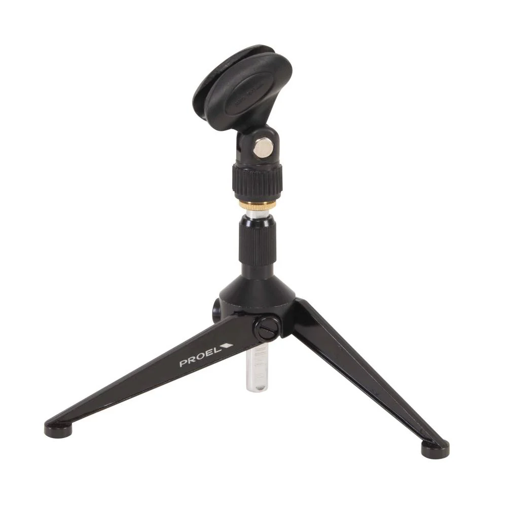 Proel DST60TL Base da tavolo supporto in metallo per microfono, Nero Opaco - Image 2
