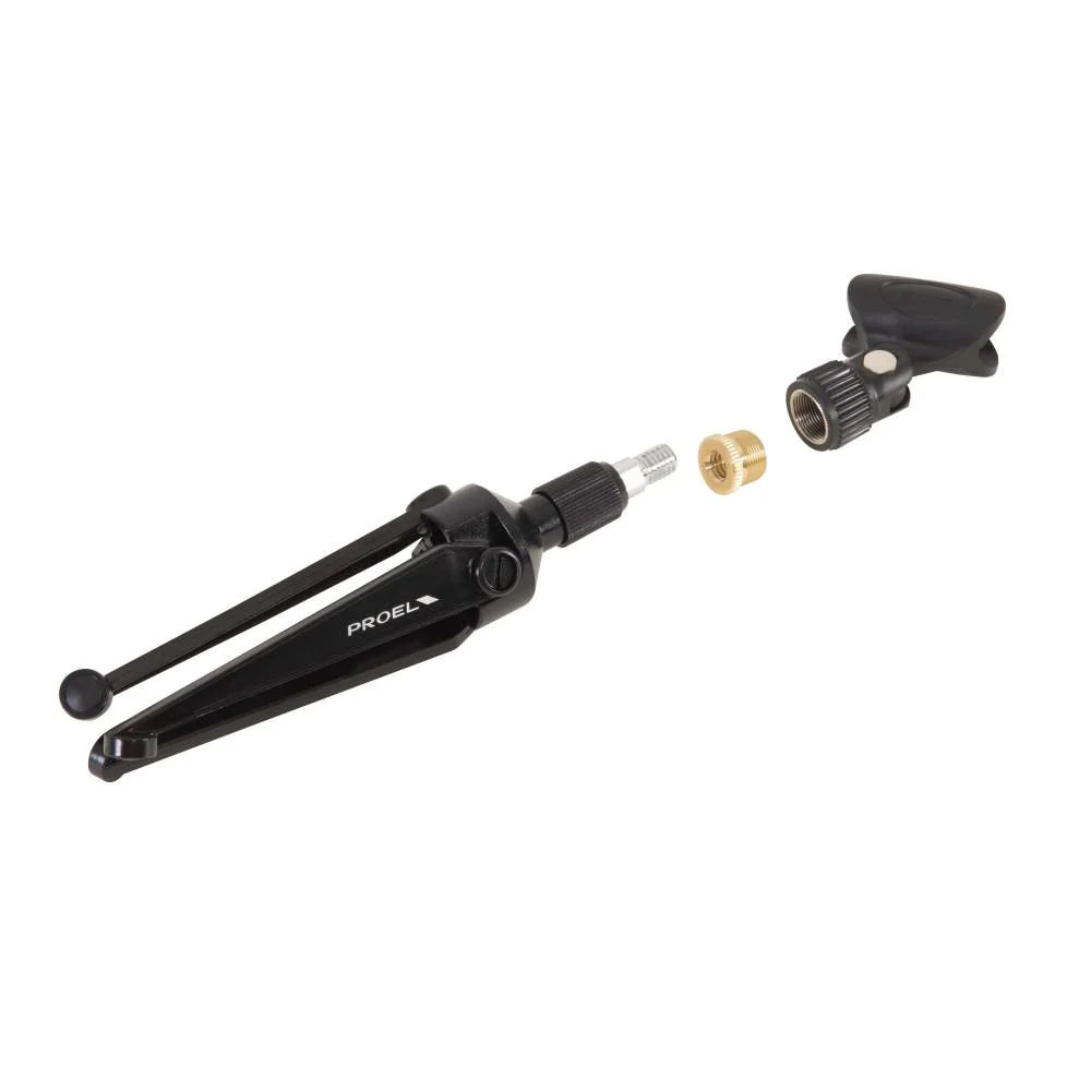 Proel DST60TL Base da tavolo supporto in metallo per microfono, Nero Opaco - Image 3