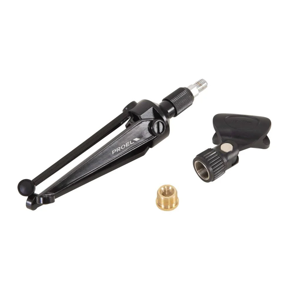 Proel DST60TL Base da tavolo supporto in metallo per microfono, Nero Opaco - Image 4