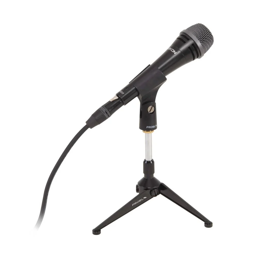 Proel DST60TL Base da tavolo supporto in metallo per microfono, Nero Opaco - Image 5