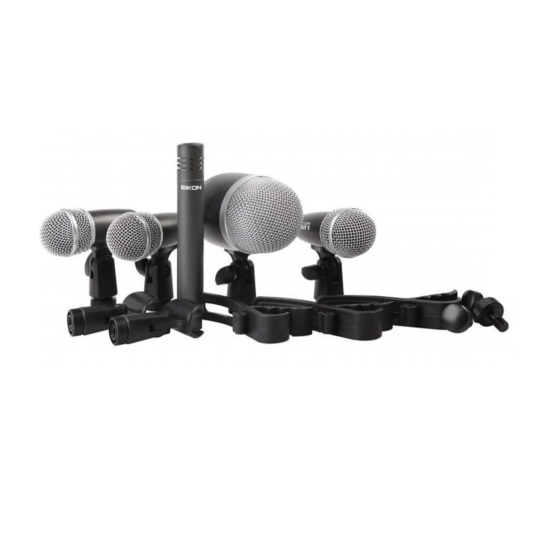 EIKON DMH5XL Kit 5 Microfoni per Batteria completo di supporti e custodia