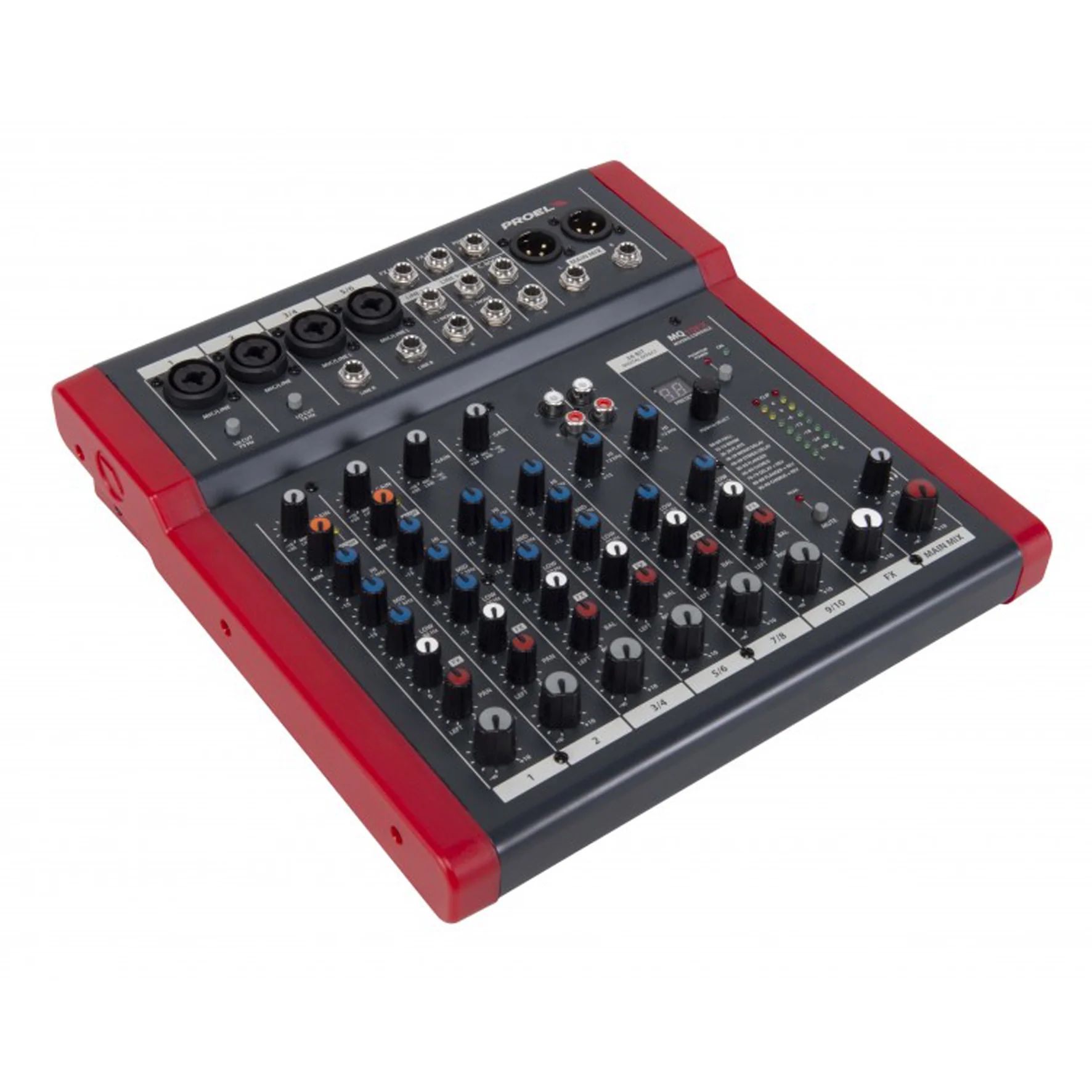 Proel MQ10FX Mixer audio 10 Input + FX x Canto Live e Karaoke + Borsa trasporto - Image 3
