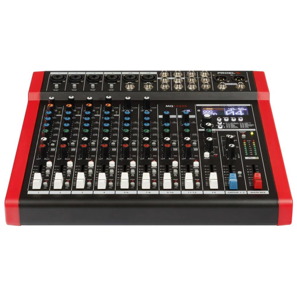 Proel MQ1222X Mixer Pro 12 Ing. 6 PreAmp Mic HQ+99FX+Bluetooth/USB x Canto Live - Image 3