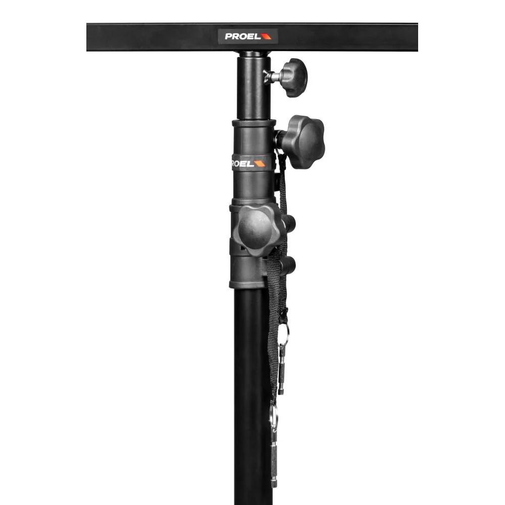 Proel PRLS320T Supporto x sistemi luce barra a T e treppiedi altezza reg. Nero - Image 4