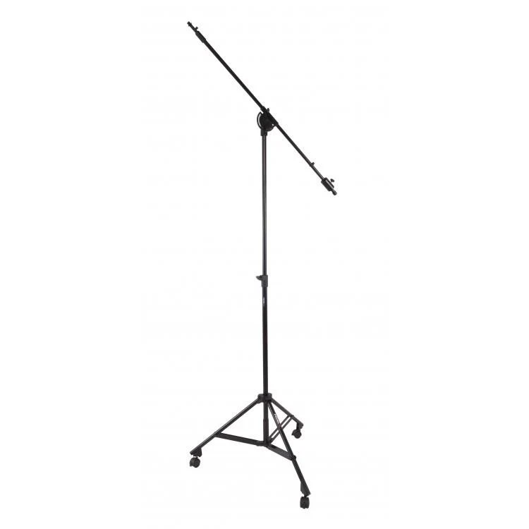 Proel PRO400BK Asta microfonica grandi dimensioni a giraffa ruote frenanti, Nero - Image 2