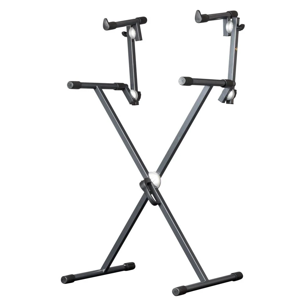 Proel SPL152 Supporto Pro x tastiera 2 livelli regol. SNAP LOCK grigio antracite - Image 2