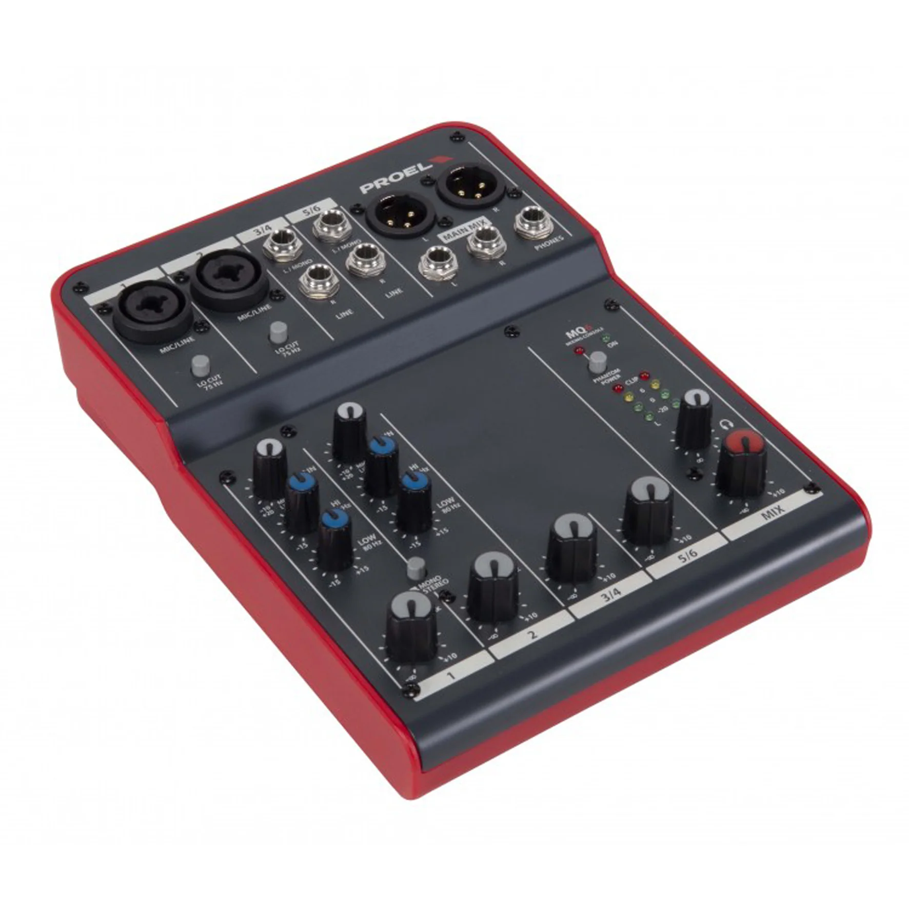 Proel V8 PRO 2 Diffusori Audio Attivo 600W + MQ6 MIXER+FRE300KIT +2x BULK250LU10 - Image 5