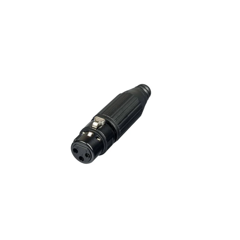 Proel XLR3FVXBK Connettore Audio Cannon XLR 3P Femmina metallo verniciato Nero