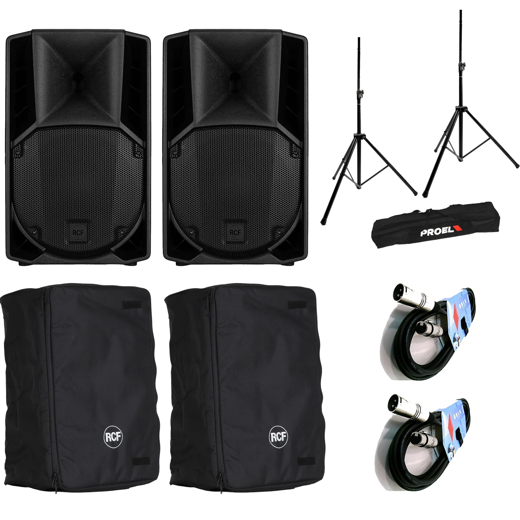 RCF ART 708-A MK5 Coppia Diffus.Att.1400W P.+2CVR ART708+FRE300KIT+2xBULK250LU10