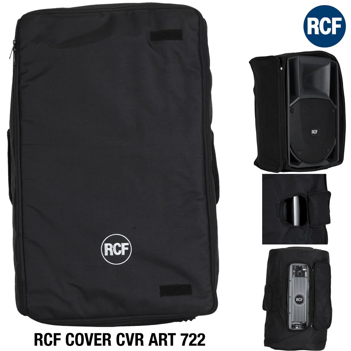 RCF CVR ART 722 Cover protezione x cassa ART 712-A 722-A 732-A 412-A 422-A, Nero - Image 6