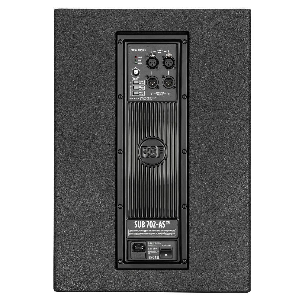 RCF SUB 702-AS MKIII Subwoofer Professionale Attivo 12p Digital 1400w picco Nero - Image 3