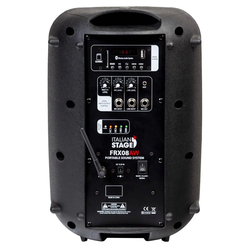 RLINE RLTN11GWLN Giradischi cinghia Bluetooth Noce L.+IS FRX08AW Diffusore 60w - Image 7