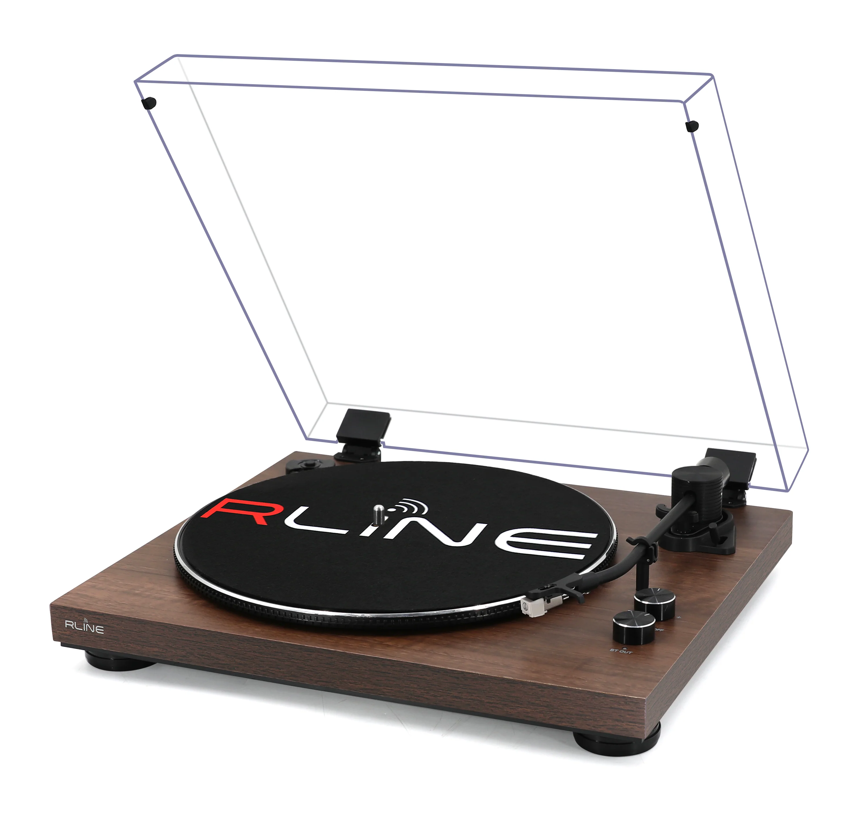 RLINE RLTN11MWLN Giradischi a cinghia con modulo Bluetooth, Noce - Image 4