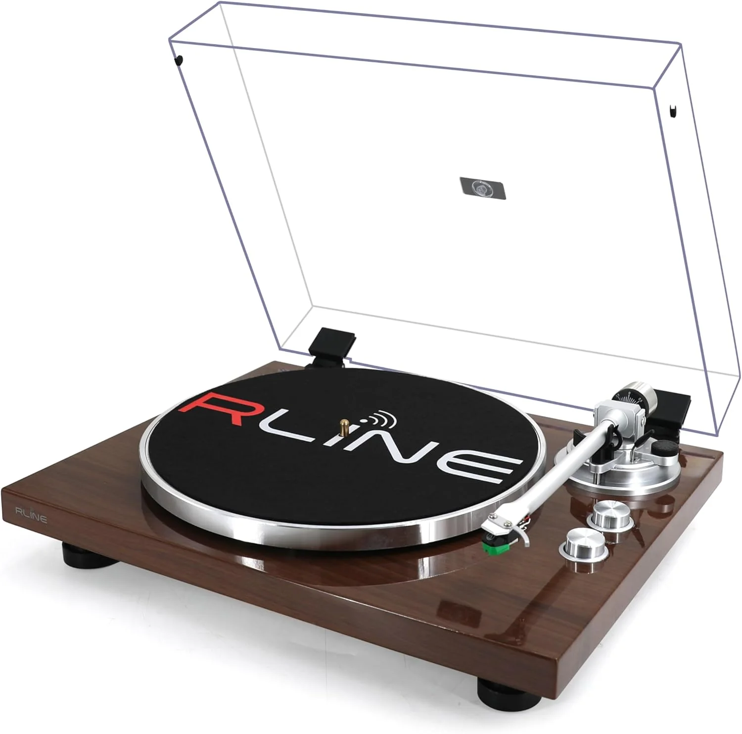 RLINE RLTN22GWLN Giradischi a cinghia Bluetooth output Phono/Line, Noce Lucido - Image 2