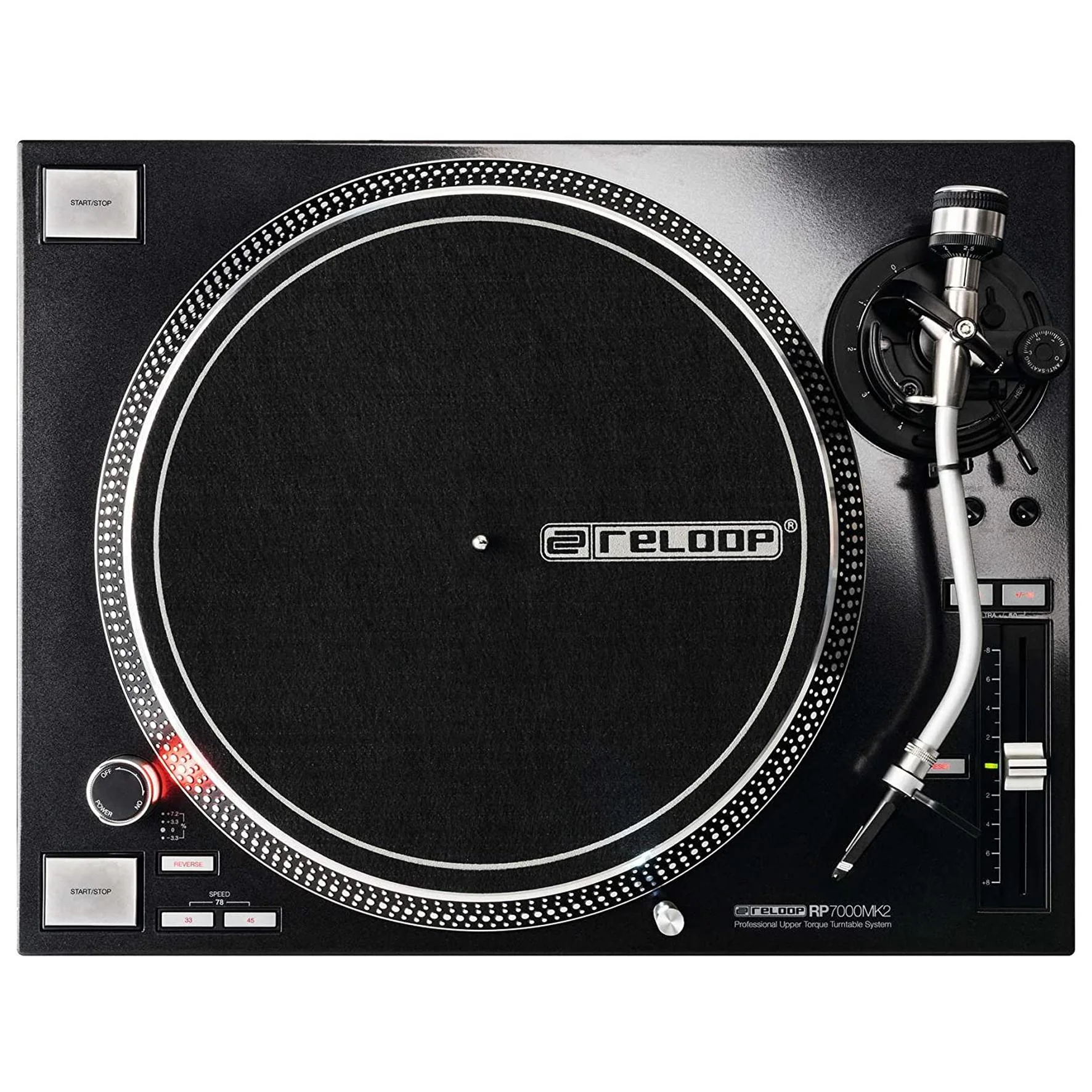 Reloop RP-7000 MK2 Giradischi Professionale a trazione diretta per Dj, Nero - Image 7