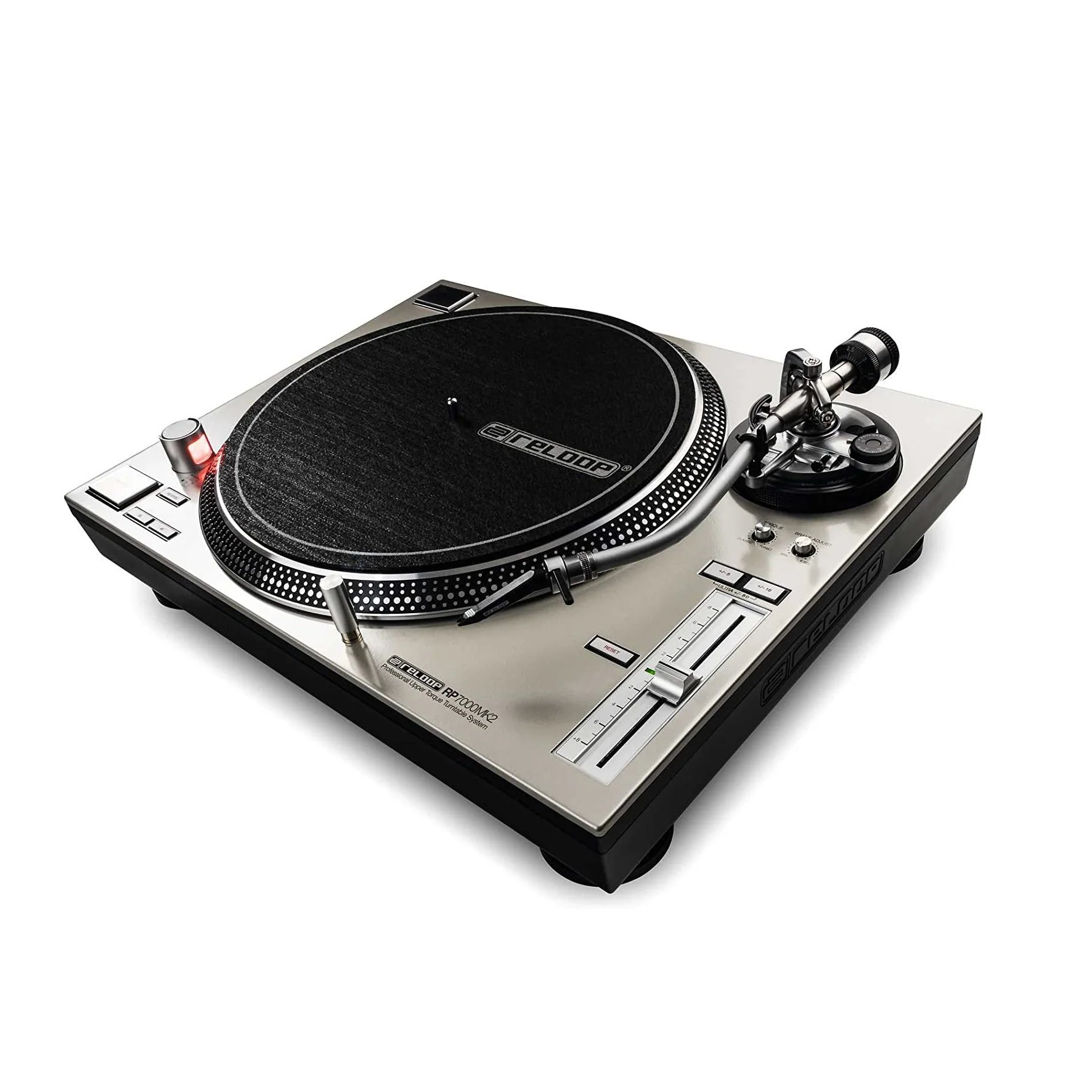 Reloop RP-7000 MK2 Giradischi Professionale a trazione diretta per Dj, Silver - Image 11