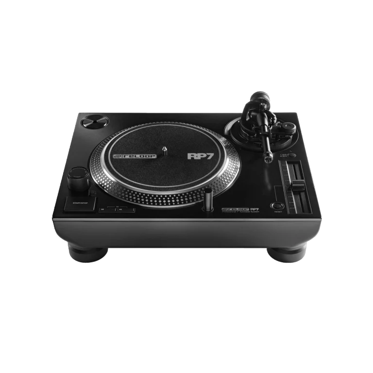 Reloop RP7 Giradischi Pro Dj trazione diretta omaggio a dischi da 45 giri, Nero - Image 4