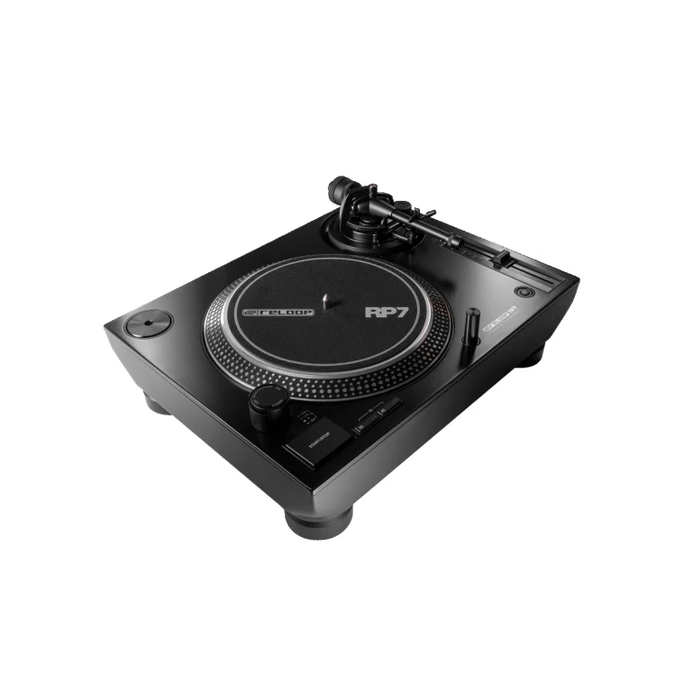 Reloop RP7 Giradischi Pro Dj trazione diretta omaggio a dischi da 45 giri, Nero - Image 6
