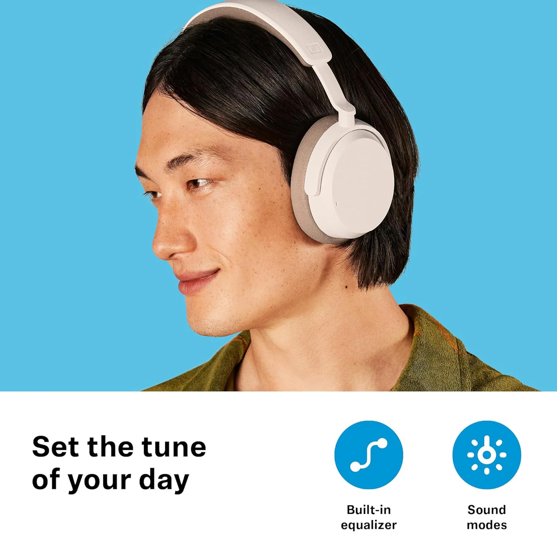 Sennheiser ACCENTUM Cuffia Wireless BT Professionale con microfono, Bianca - Image 4