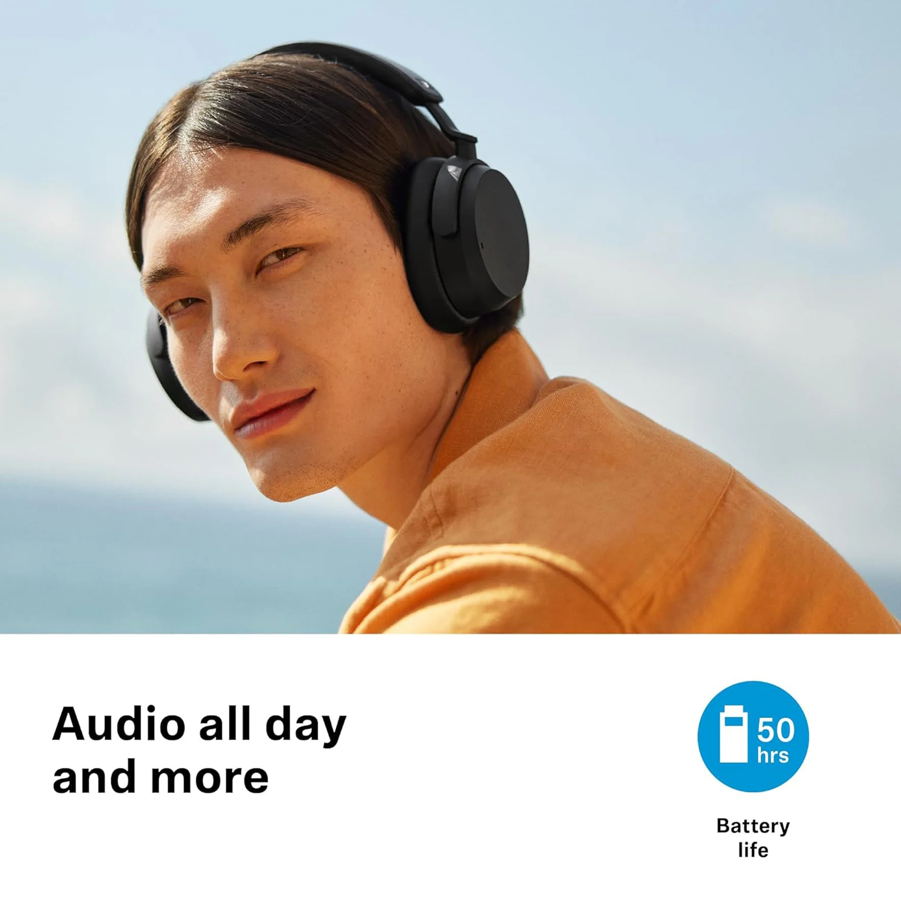 Sennheiser ACCENTUM Cuffia Wireless BT Professionale con microfono, Nera - Image 4