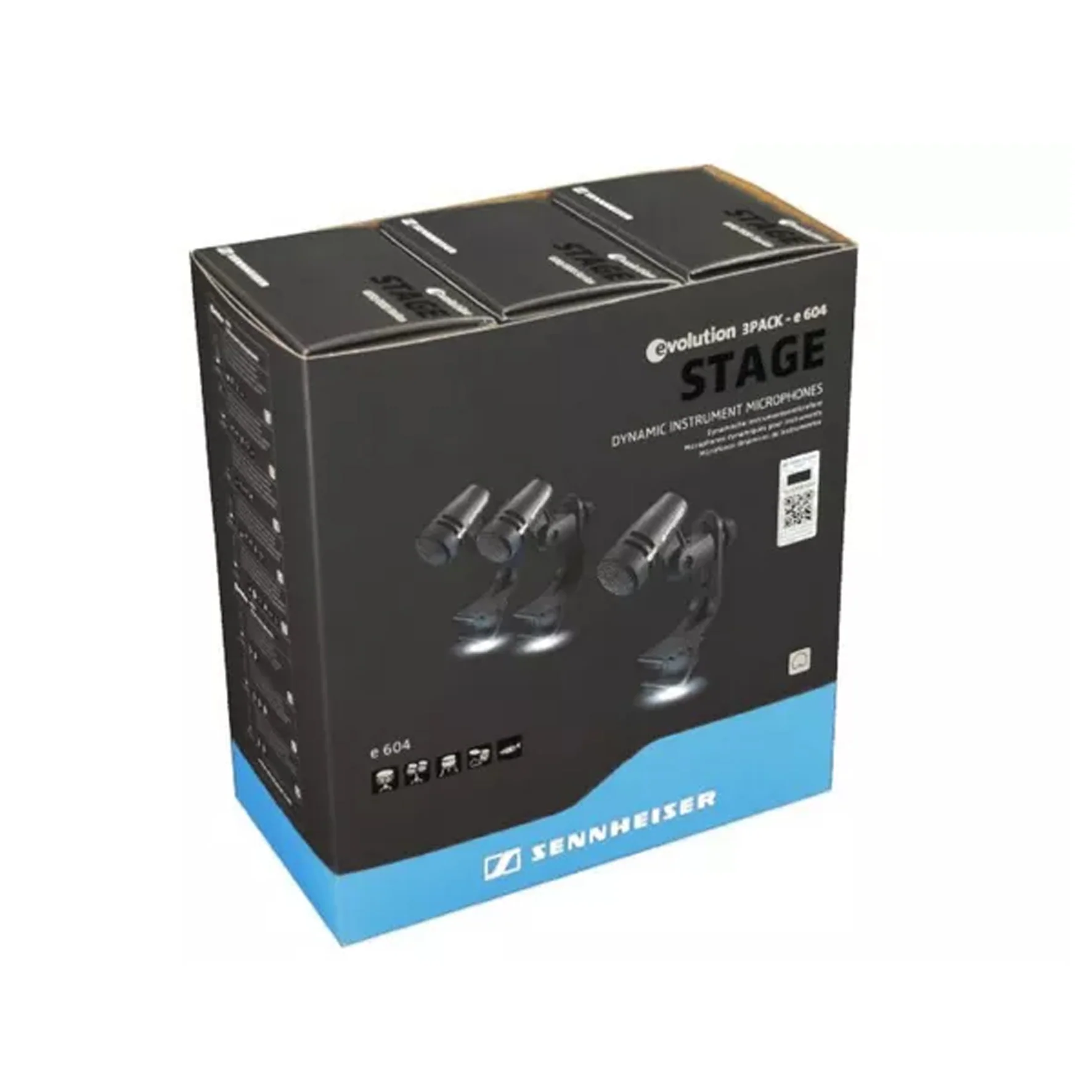 Sennheiser E604 KIT3 Microfoni Pro cablato dinamico x batteria e percussioni - Image 8