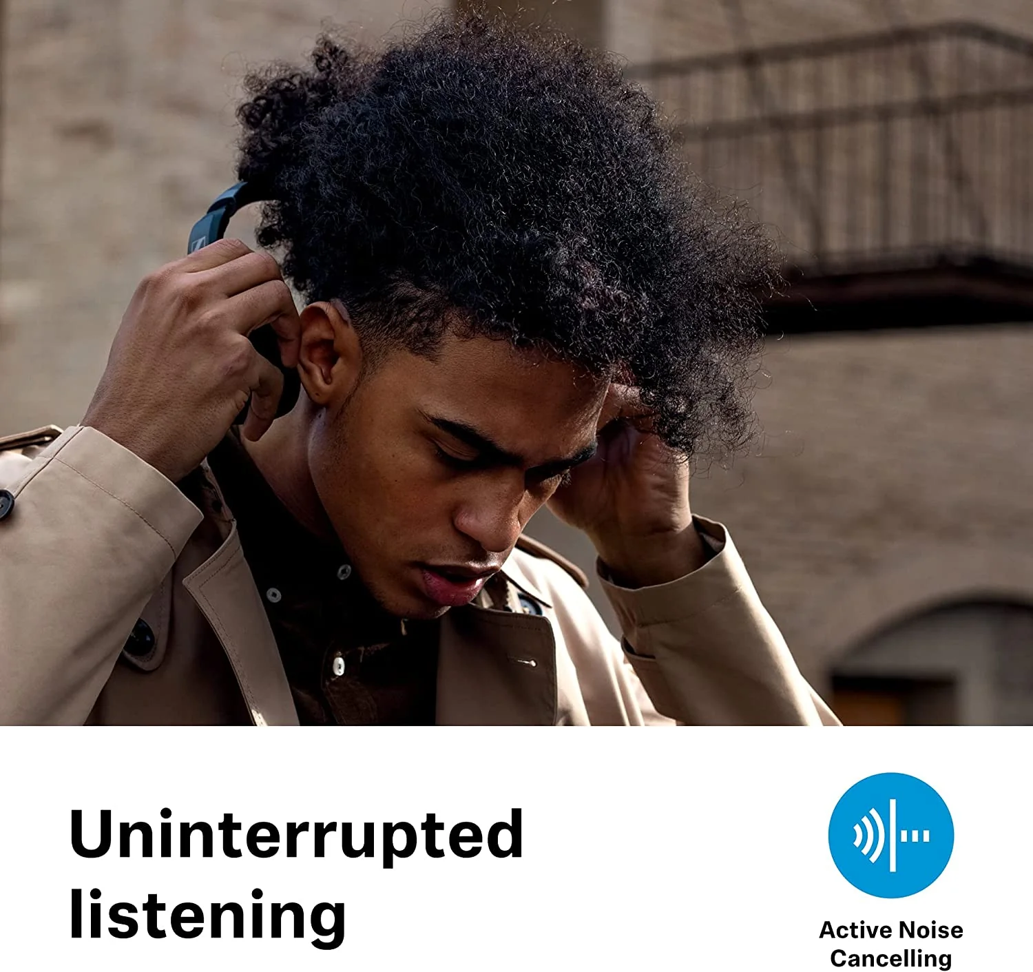 Sennheiser HD450BT Cuffia Bluetooth con microfono cancellazione di rumore Nero - Image 5