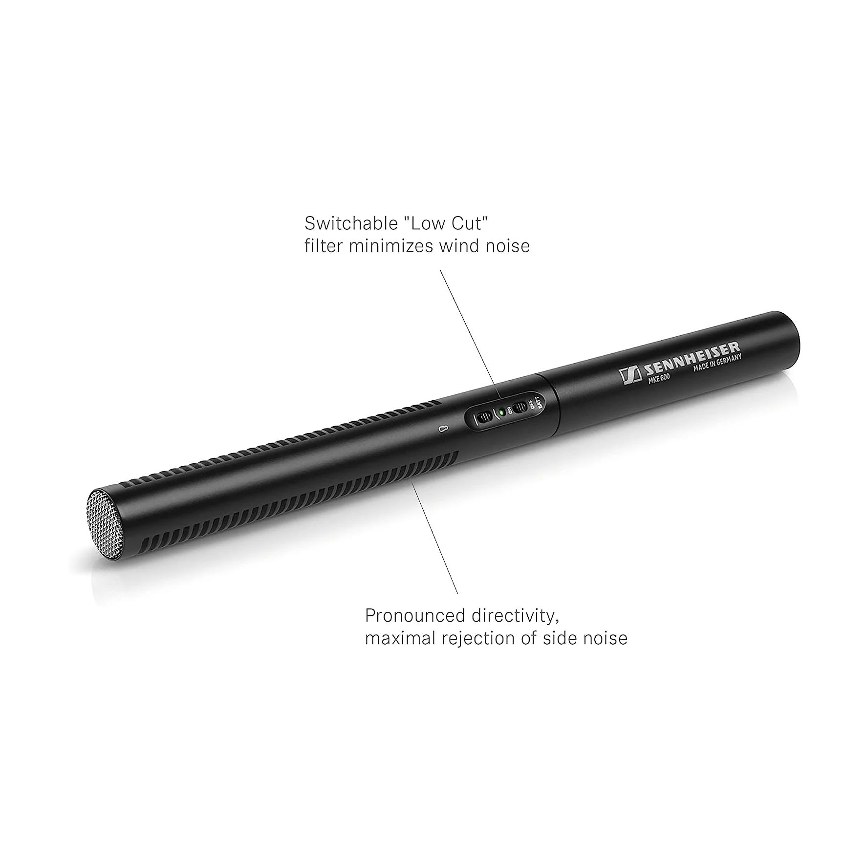 Sennheiser MKE600 Microfono a canna di fucile supercardioide x video foto camera - Image 3