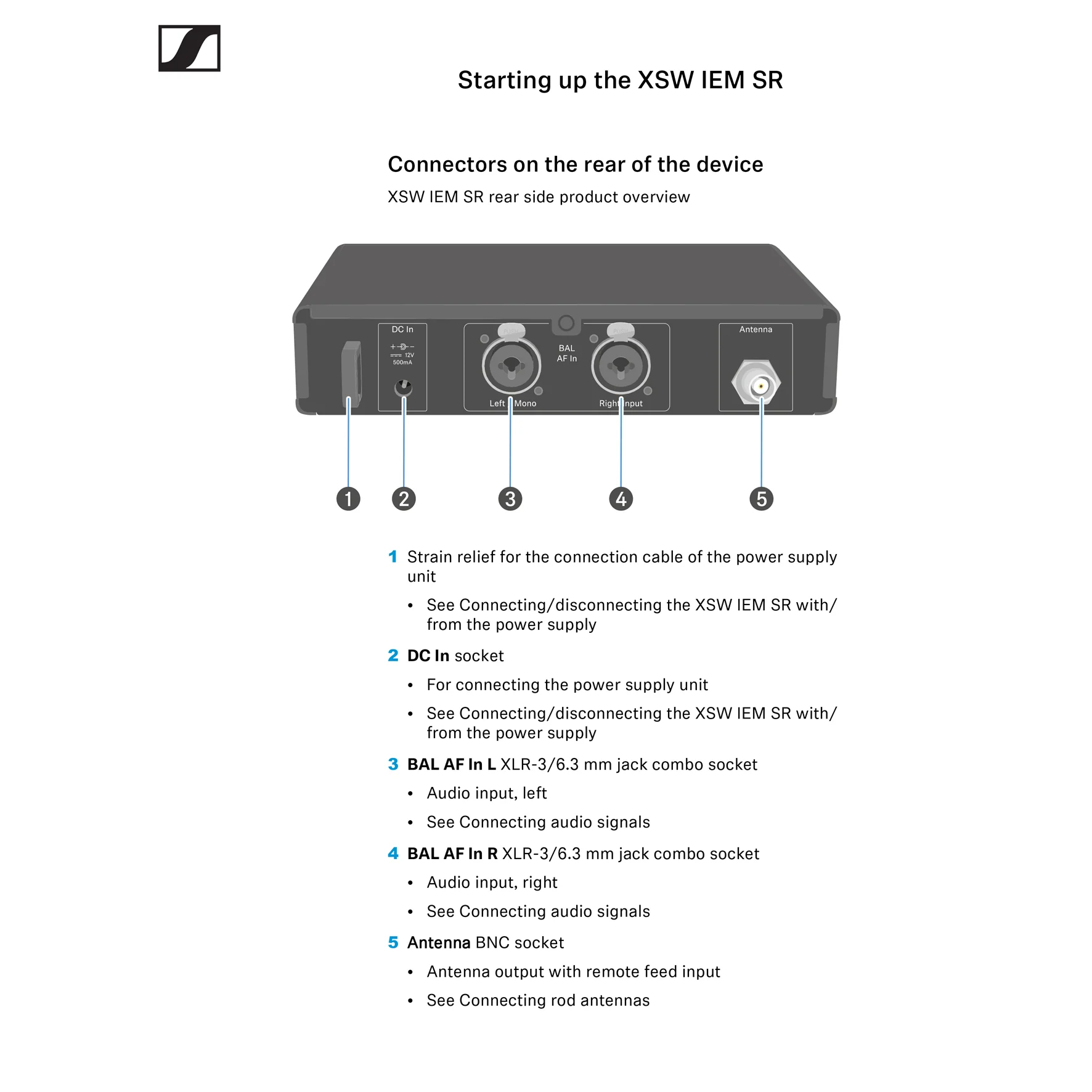 Sennheiser XSW IEM SET-A (476-500 MHz) Ear Monitor Pro Auricolare IE4, Nero - Image 3