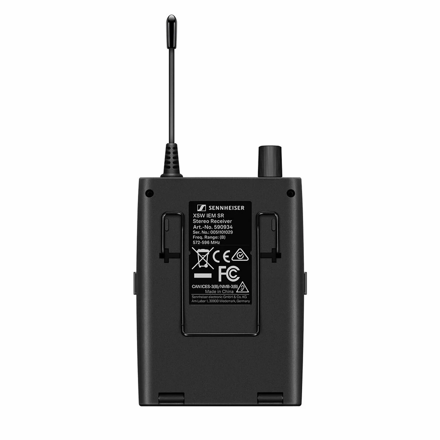 Sennheiser XSW IEM SET-C (662-686 MHz) Ear Monitor Pro Auricolare IE4, Nero - Image 5