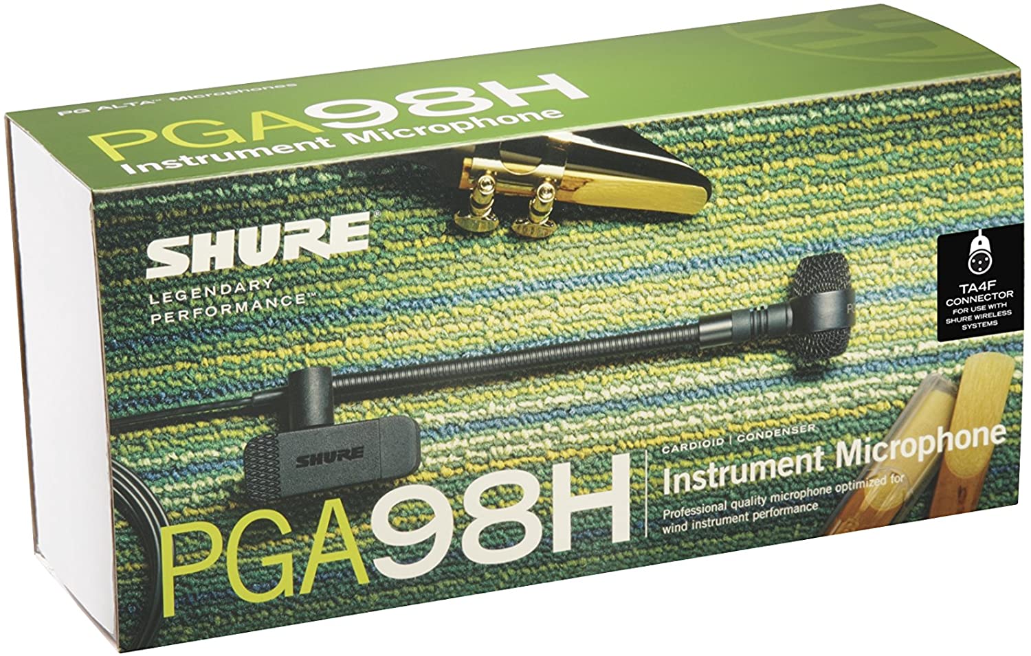Shure PGA98H-TQG Microfono Professionale Condensatore Cardioide x Strumen. Fiato - Image 3