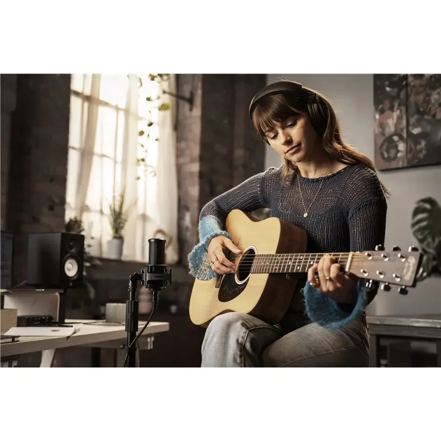 Shure SM4-K Microfono a condensatore cardioide cablato per Home Recording, Nero - Image 5