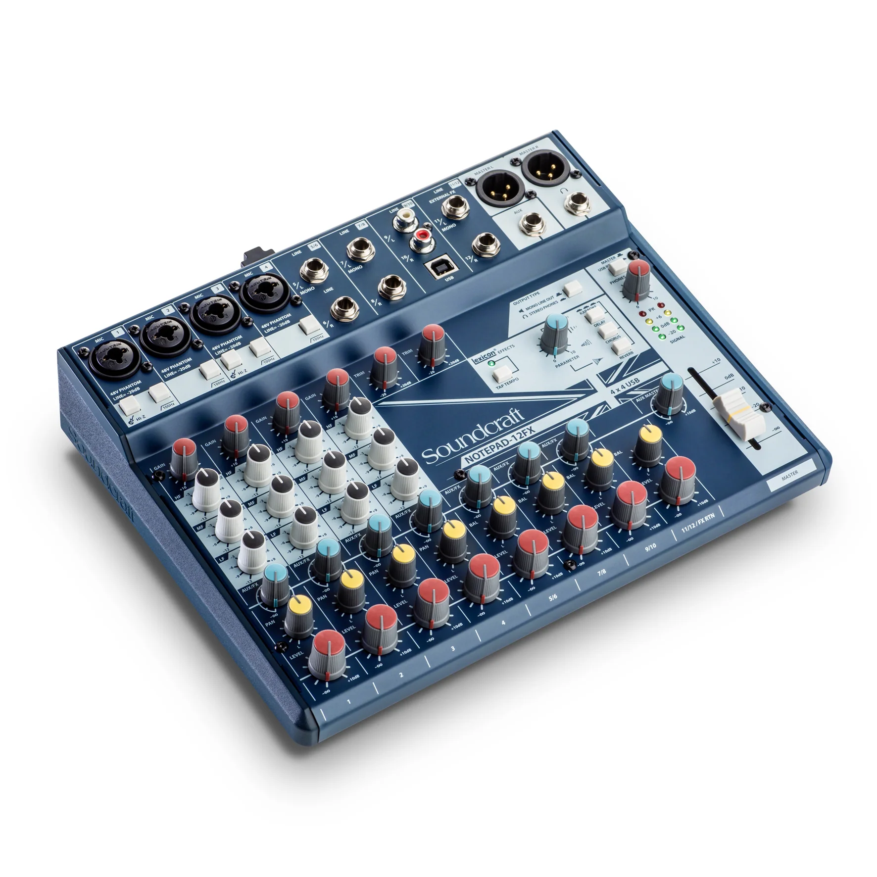 Soundcraft NOTEPAD-12FX Mixer USB 12C 4Mic In alimentazione Phantom EFX Digitali - Image 2
