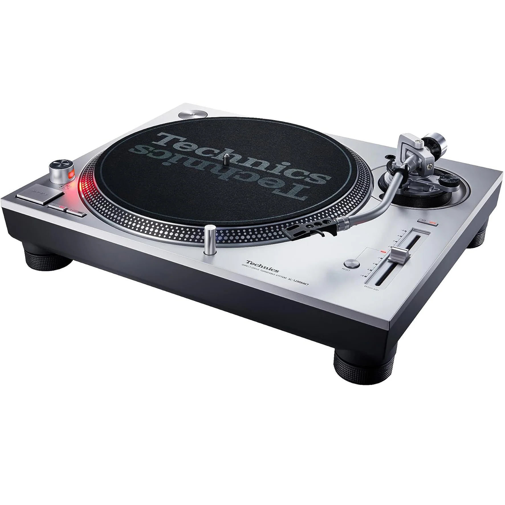 Technics SL-1200MK7S Silver Coppia Giradischi Pro x dj trazione diretta Argento - Image 4