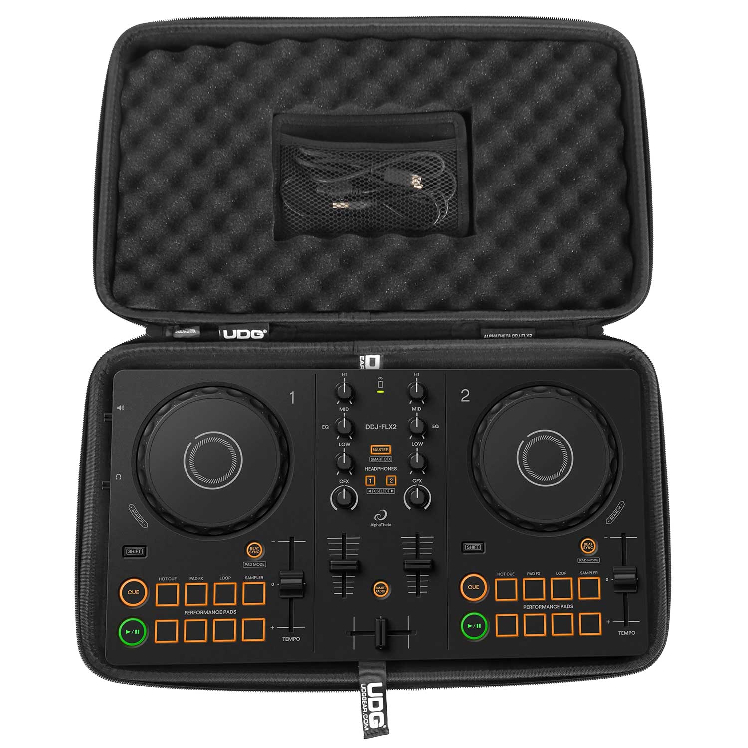 UDG U8331BL Creator AlphaTheta DDJ-FLX2 Hardcase Black Borsa per controller Dj - Image 4