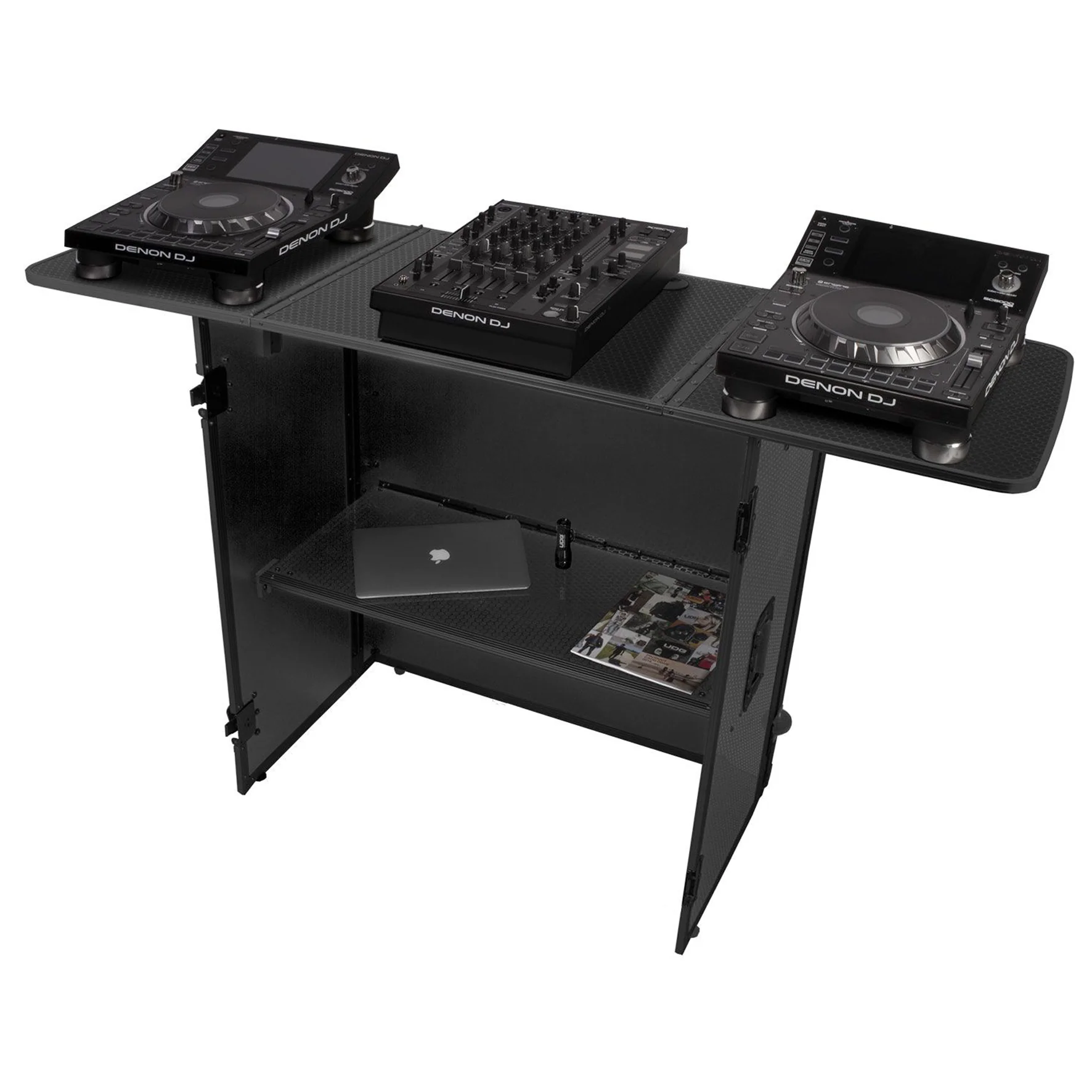 UDG U91049BL2 Ultimate Fold Out DJ Table Total Black MK2 Plus Wheels Tavolo Dj - Image 3